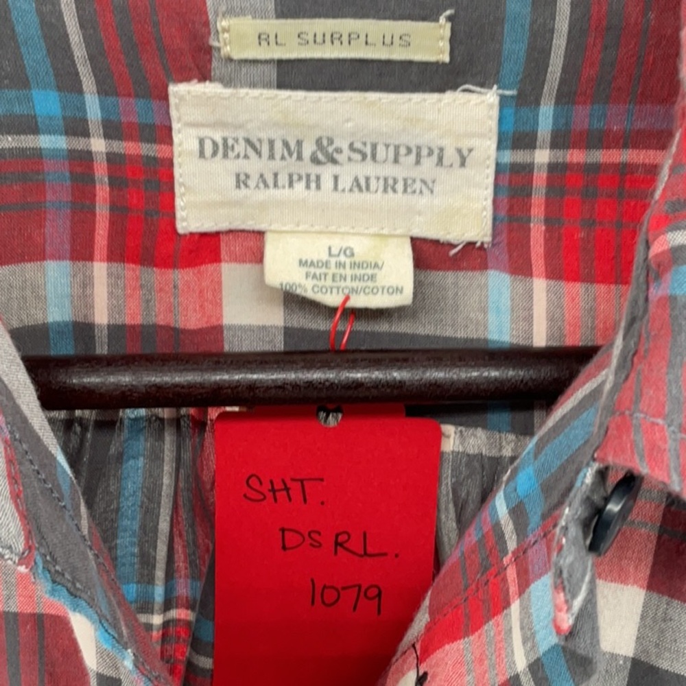 Ralph Lauren Denim & Supply Shirt Women L Cotton Utility Button-Up RL Surplus